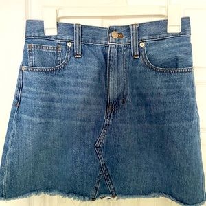 Madewell jean skirt